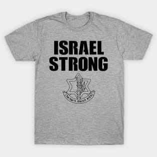 Israel Strong Hat Badge Design T-Shirt